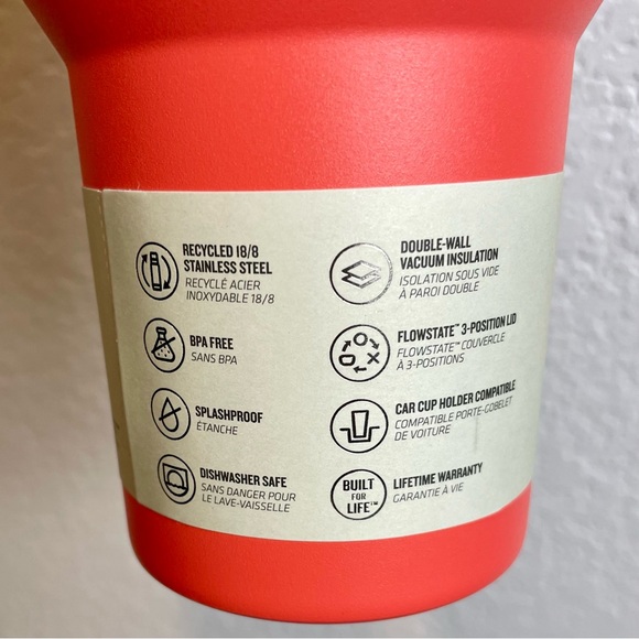 NWT Stanley Quencher H2.0 FlowState 40oz Tumbler Handle - Hot Coral - Picture 10 of 11